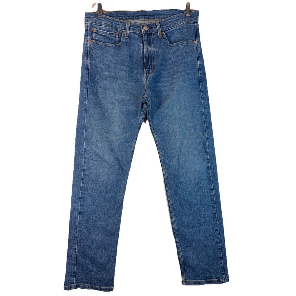 Levi’s 505 Jeans Denim Blue Medium Wash Zip Fly Men’s 34x32 Measure 35x31